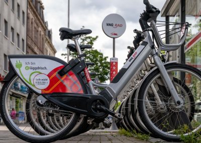 Die Pedelecs müssen an einer VAG_Rad-Station zurückgegeben werden. Foto: Bernhard Bergauer