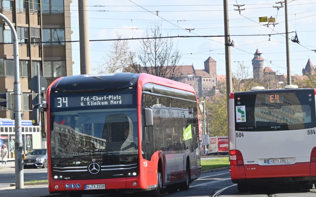 Weniger Autos, mehr Bus und Bahn: Nürnberg an der Spitze