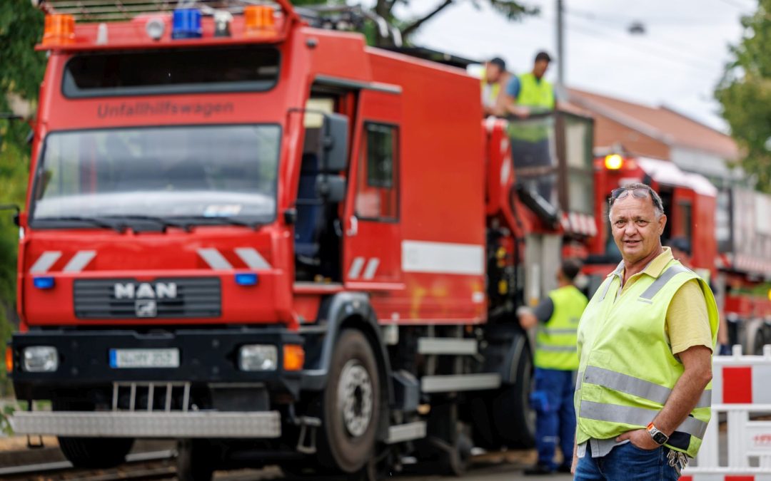 Oberleitungsschaden am Trafowerk: Voller Fokus auf die Reparatur
