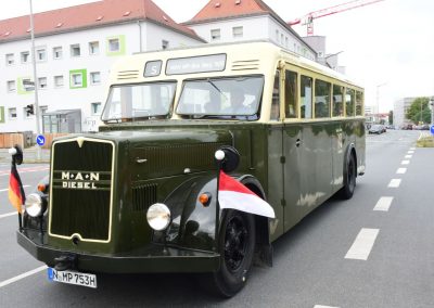 1938 nahmen die Nürnberger Verkehrsbetriebe eine neue Omnibusserie in Betrieb: den MAN MP. Die Serie wurde bis 1960 ausgemustert.