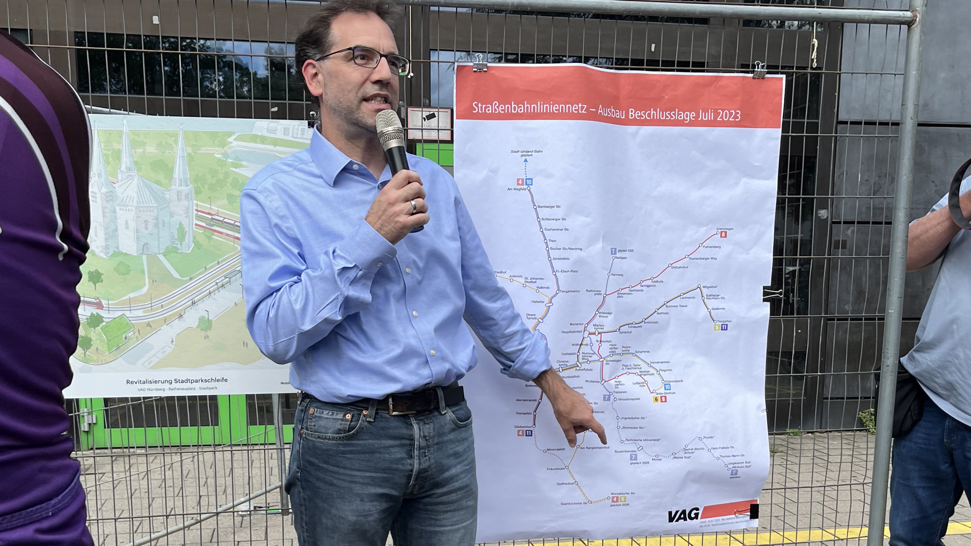 Ausbau des Straßenbahnliniennetzes der VAG