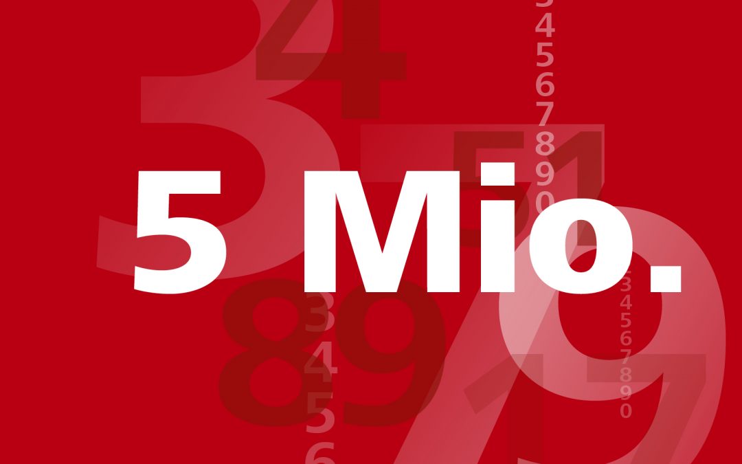 Zahl des Monats: 5 Millionen Kilometer gemeinsame Laufleistung