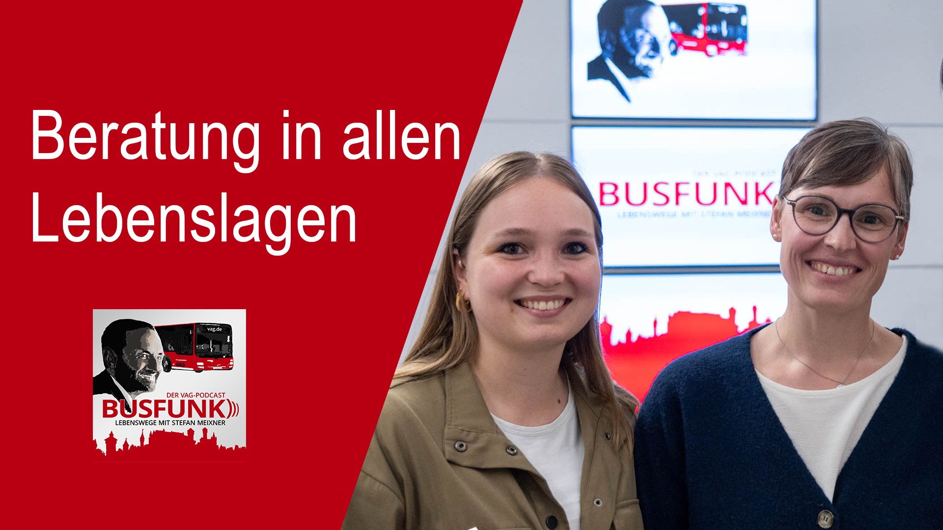 Im Podcast: Franziska Poppick und Franziska Reich von der Sozialberatung